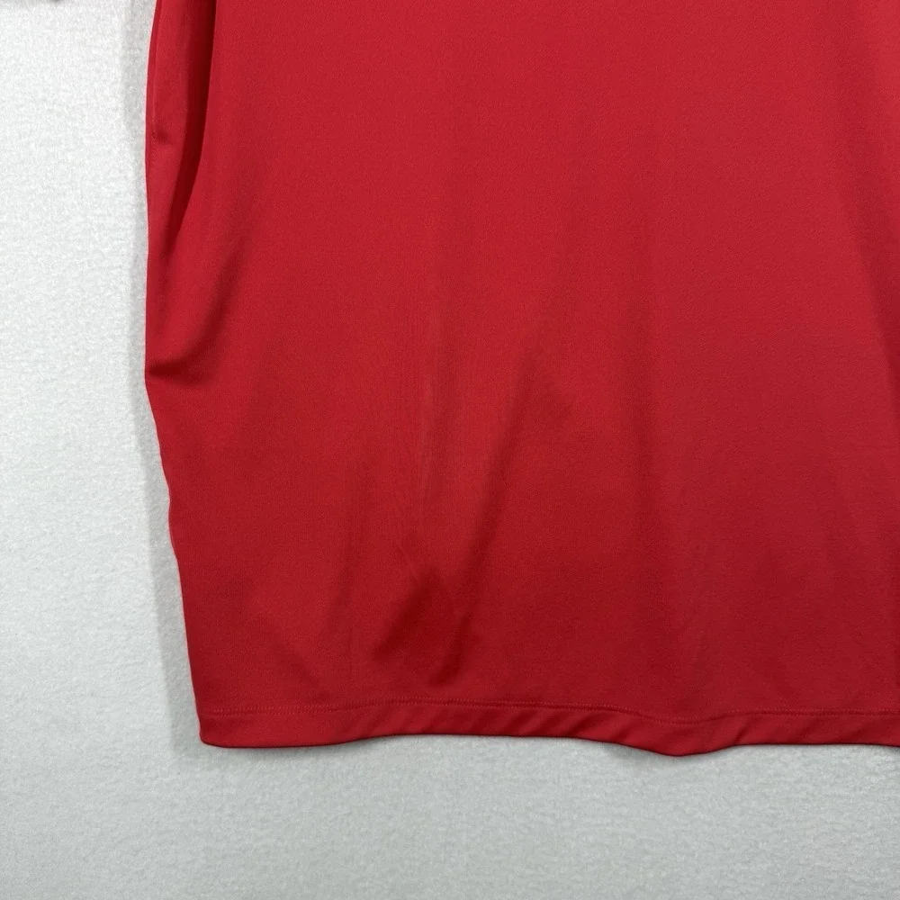 Nike Polo Shirt Mens XXL 2XL Red Jim Beam Whiskey Logo Golf Performance Logo